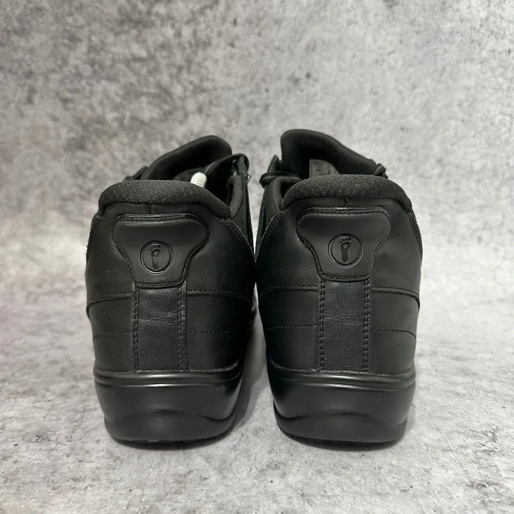 Orthofeet Rosel Orthopedic Boots Womens 11 Black Hands-Free Slip-On Leather